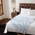 Wrangler - Throw Blanket, Ultra-Soft Plush Bedding, Throw Blanket for Couch or Bed (Western Horse Stripe Blue, 50 x 70)