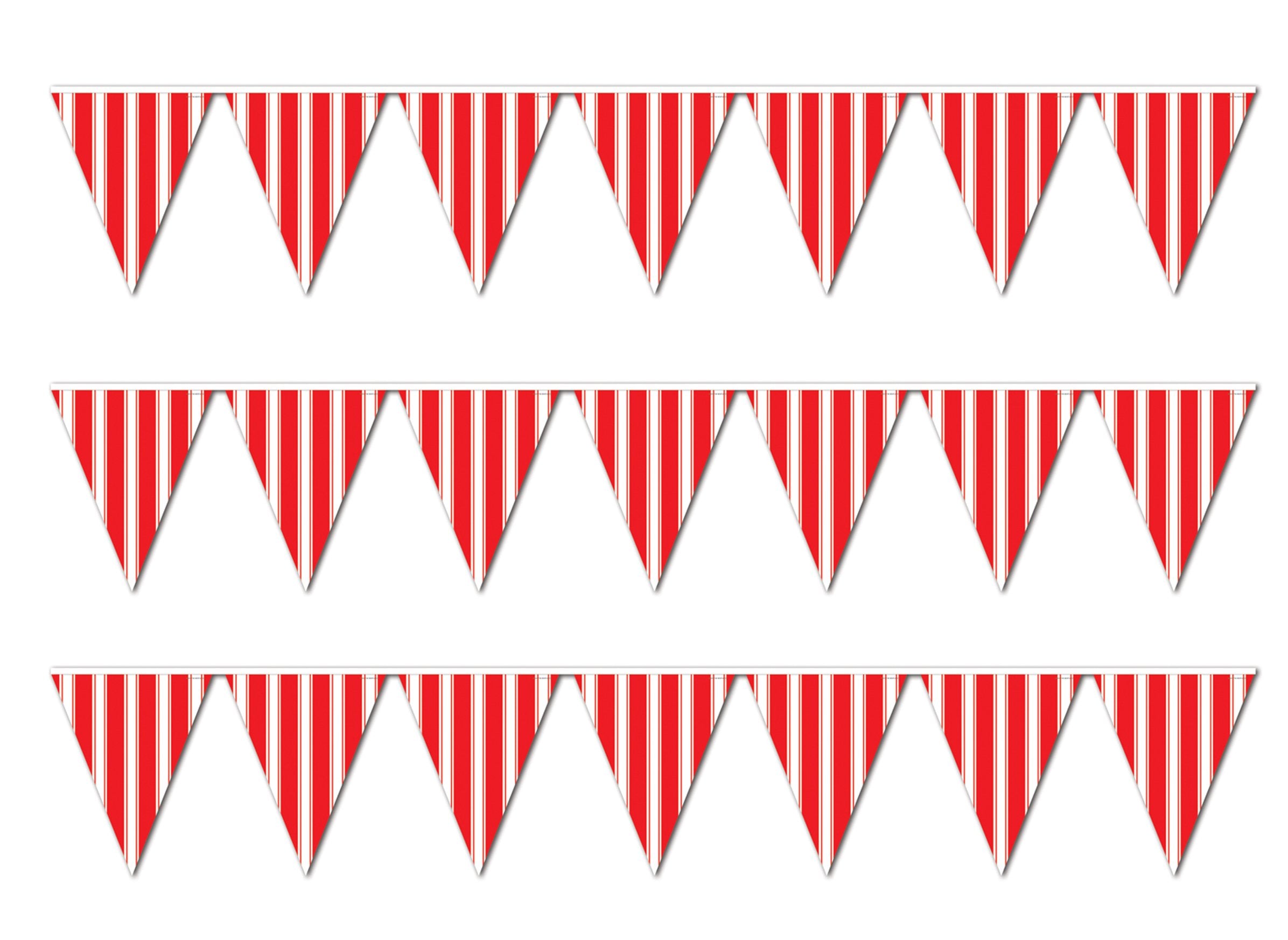 Beistle Striped Pennant Banner Pack of 3