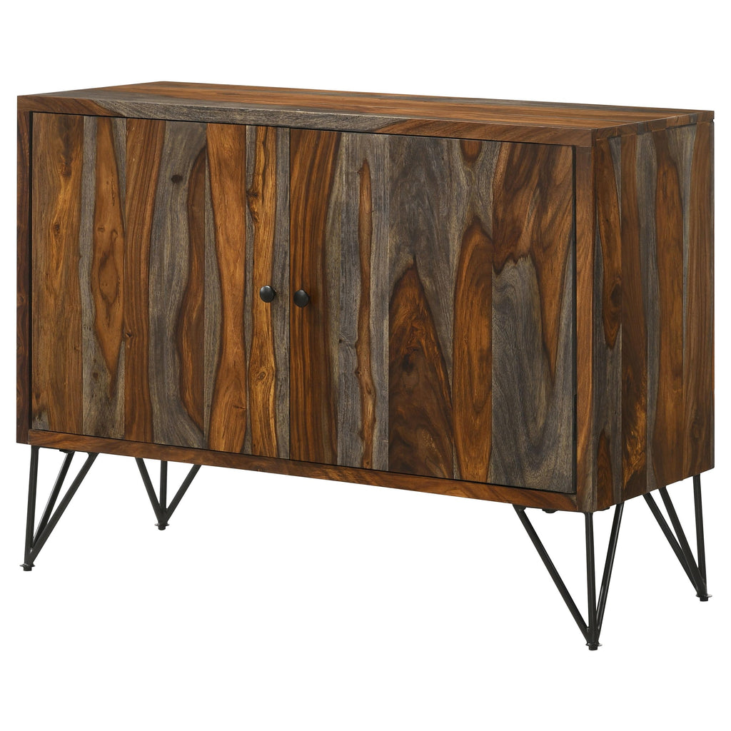 Coaster Home Furnishings Macon 2-Door Accent Cabinet Sheesham Grey