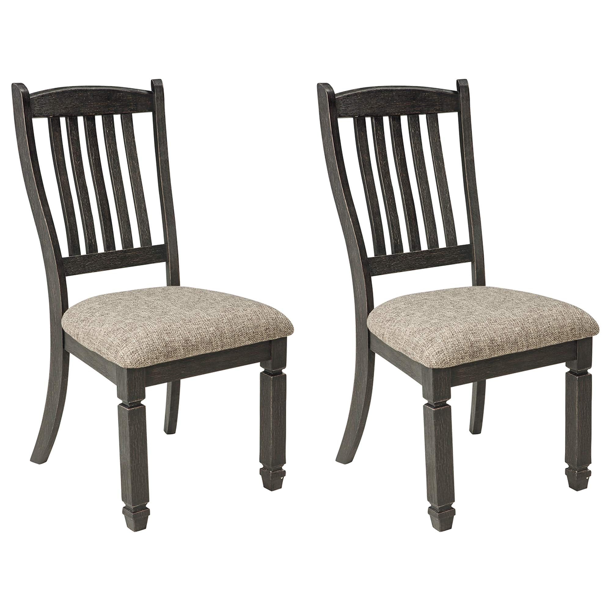 Signature Design by Ashley Tyler Creek 20 Dining Room Upholstered Chair, 2 Count, Antique Black