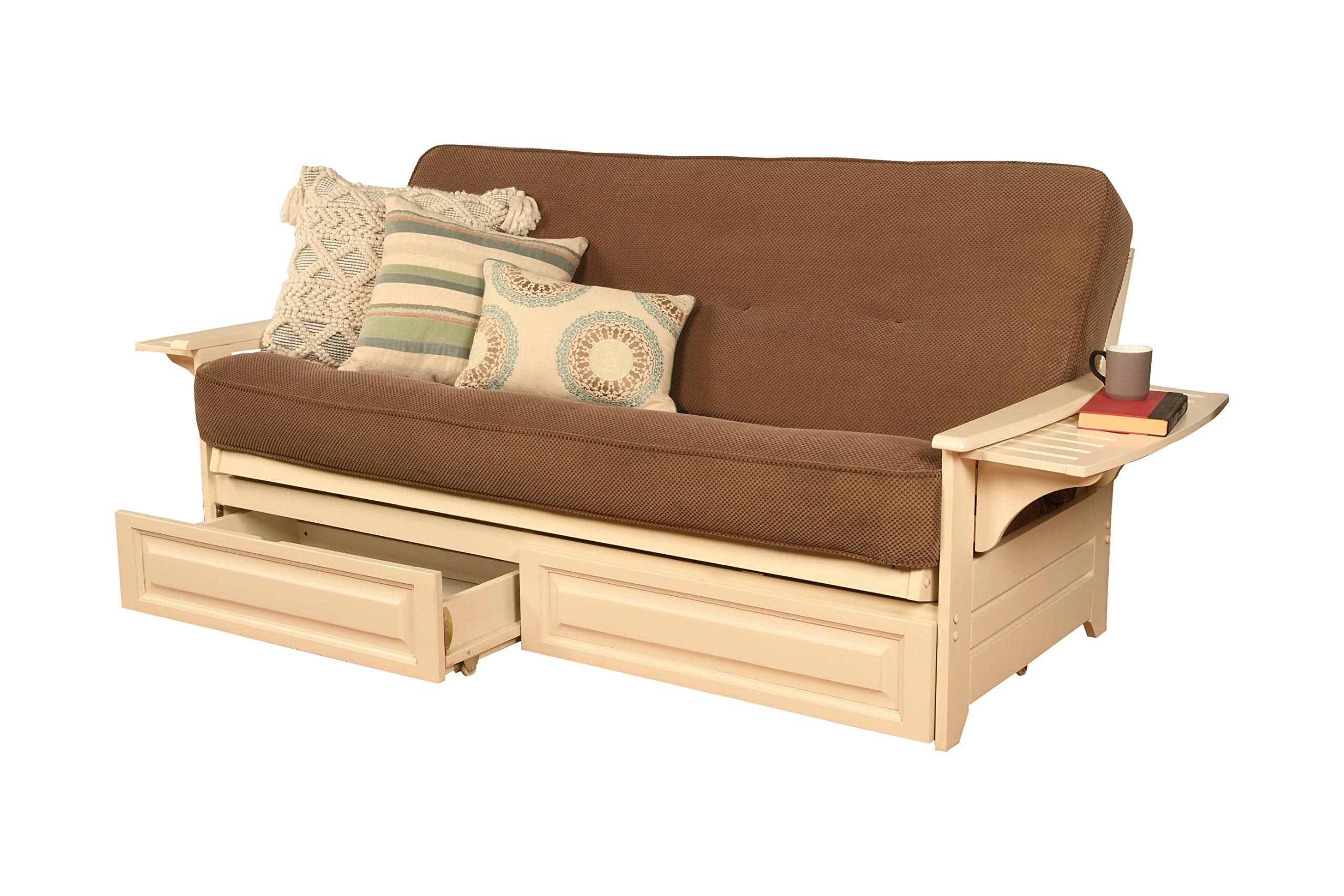 Kodiak Furniture Kfphdawmmochlf5Md4 Futon Set, White