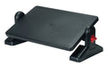 Aidata FR002 Ergo Footrest, Black, Ergonomic Design to Reduce Muscle Strain and Fatigue, Sturdy High-impact Plastic Construction, Adjustable Knobs for Different Angles from 0 - 35 Degrees