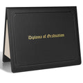 Sunee Imprinted Diploma Cover 8.5'X 11' Leatherette Padded Diploma Holder Graduation Certificate Covers Letter Size (Black)