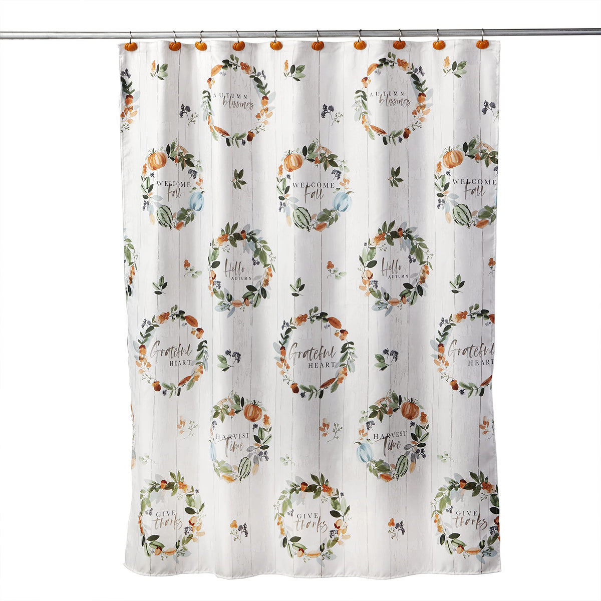 Skl Home Fall Nature'S Harvest Shower Curtain, Multicolored 70.00' X 72.00'