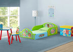Delta Children CoComelon Sleep and Play Toddler Bed, Table, Chair and Toy Box Set Wood Green 99763CM-1224