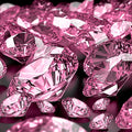 Hicarer 800 Pieces Diamond Decorations Acrylic Diamond Table Scatter Crystals for Table for Vase Fillers Party Table (Pink, 30mm