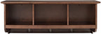 Crosley Furniture Brennan Entryway Storage Wall Shelf, with Coat Rack Hooks for Hanging, Vintage Mahogany