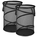 Pop Up Hamper for Laundry Mesh Collapsible Clothes Hamper 16D x 24H (2Pk)