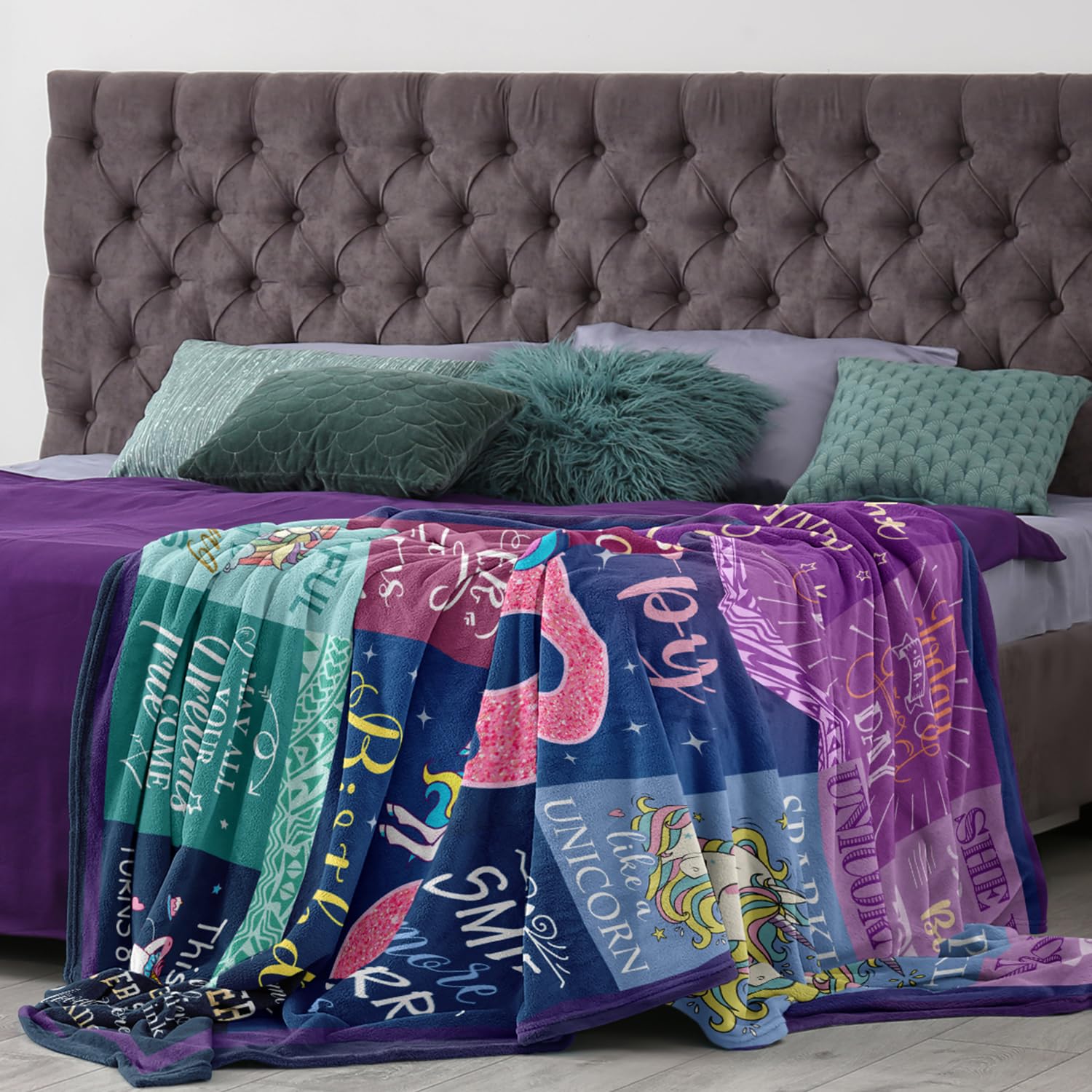 Solzien 8 Year Old Girl Birthday Gift Ideas Blanket 60''X50'', Best Gifts For 8 Year Old Girls, 8Th Birthday Gifts For Girl, Bir