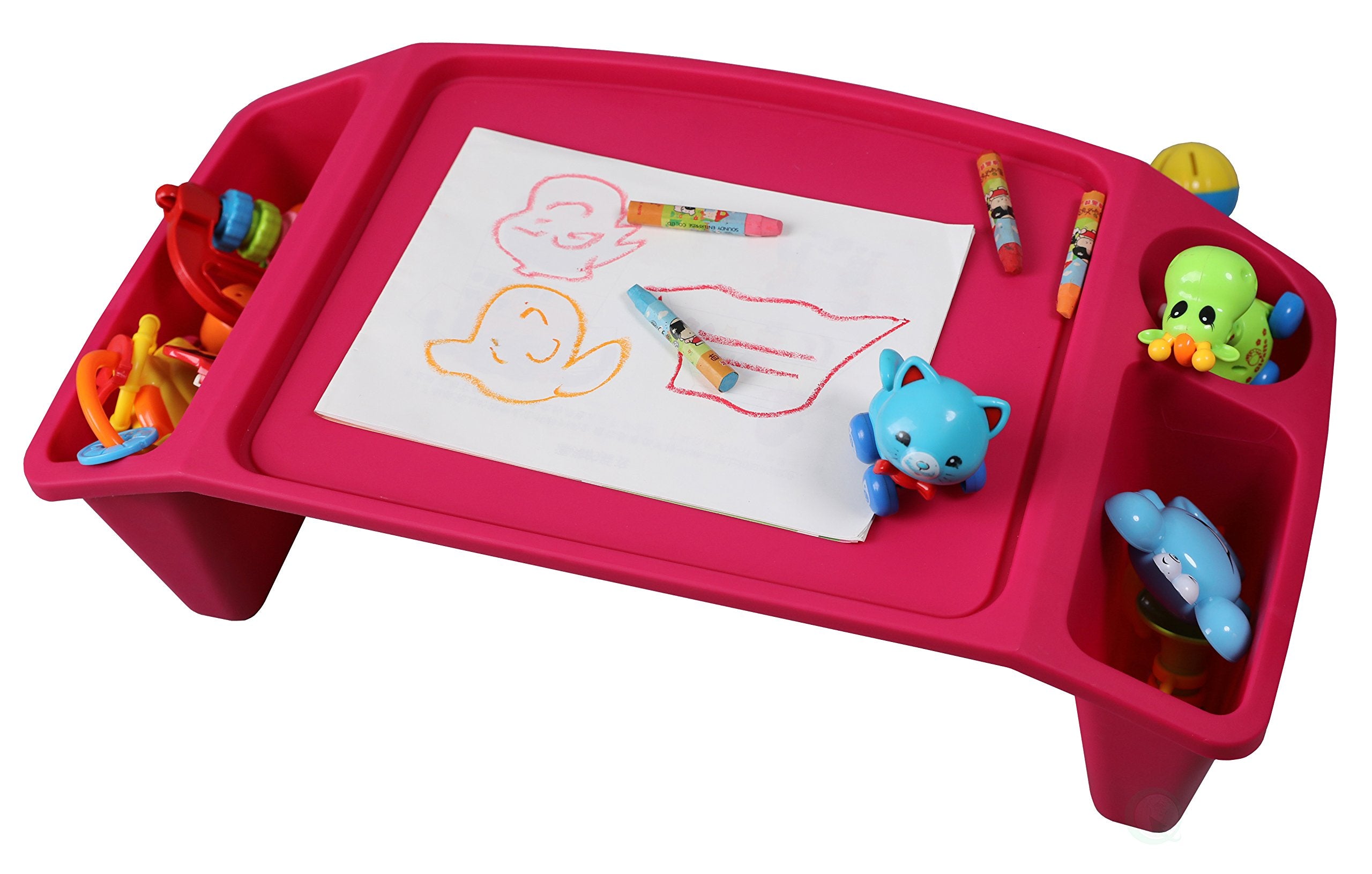 Kids Lap Desk Tray, Portable Activity Table, Pink, Set Of 12