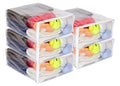 5Pack Clear Vinyl Zippered Storage Bags 15 x 18 x 6 Inch