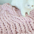 Maetoow Chenille Chunky Knit Blanket Throw (40   50 Inch), Handmade Warm & Cozy Blanket Couch, Bed, Home Decor, Soft Breathable
