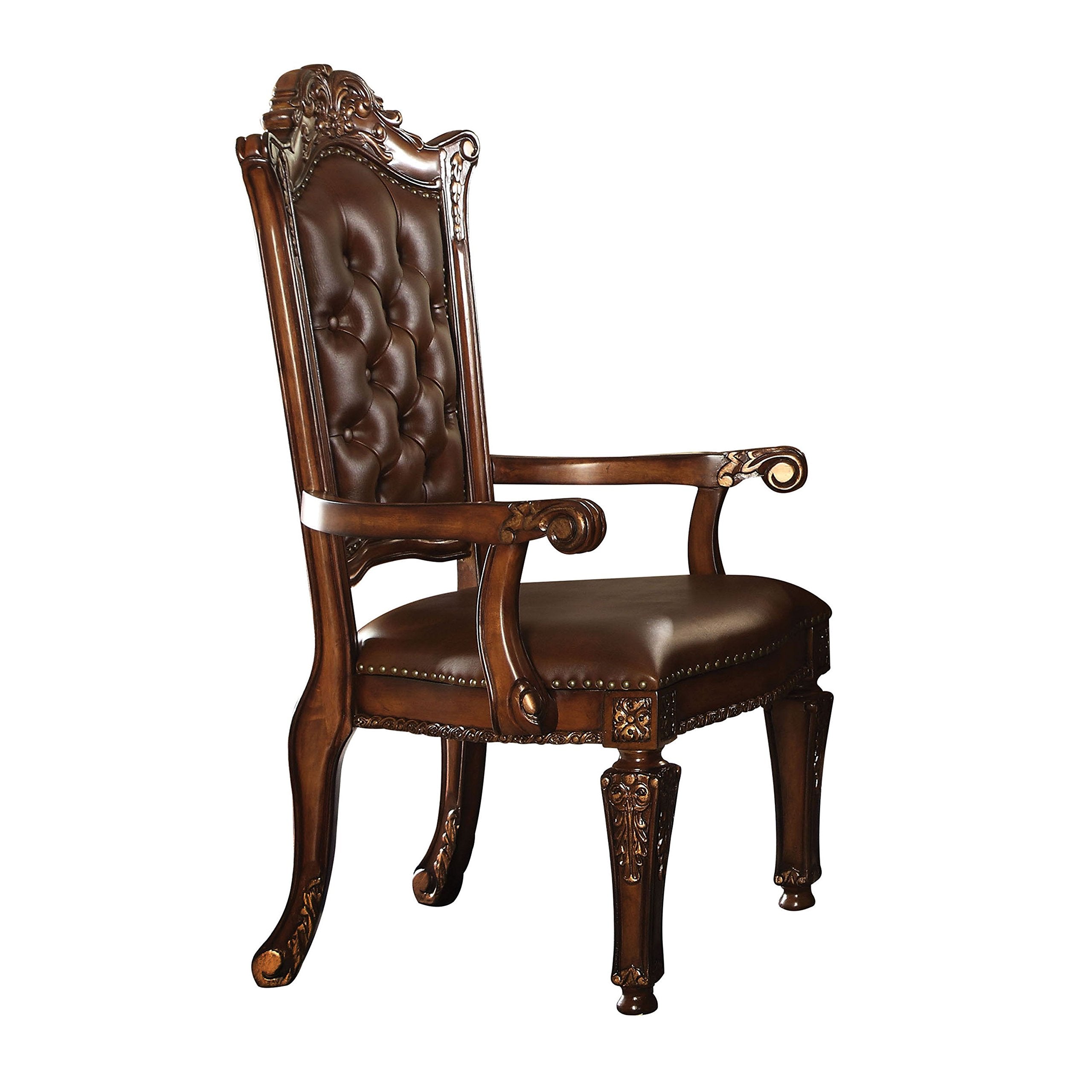 ACME Vendome Executive Chair (Arm)  92126 Wood, PU & Cherry