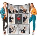 I Love You Gifts For Couples, Custom Blanket With Photos, Personalized Blankets With Pictures, Photo Blankets Using My Own Photo
