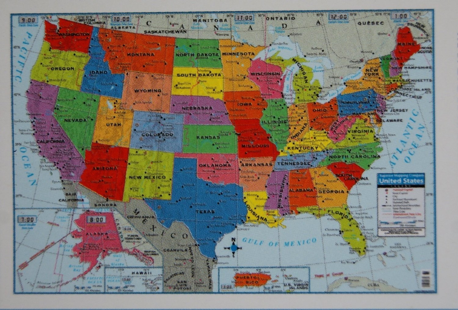 Teaching Tree United States Wall Map - 40' X 28'