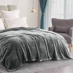 Exclusivo Mezcla Plush Fuzzy Fleece Bed Blanket King Size, Super Soft, Fluffy And Warm Blankets For Couch, Bed, All Season Use (