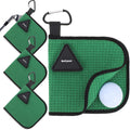 Batiyeer 3 Pack Small Magnetic Golf Towels Gift for Men 5.5 x 5.5 Inch Microfiber Waffle Material with Clip Pocket Golf Towel wi