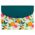 U Brands 13-Pocket Expanding File Folder, Office Supplies, Citrus Squeeze, Brass Hardware, Fsc Certified