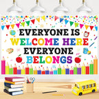 Welcome Back To School Decoration Back To School Banner Backdrop Classroom Bulletin Board Background First Day Of School Decorat