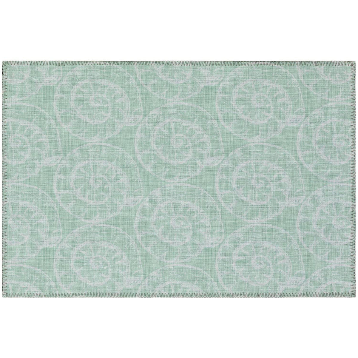 Seabreeze Sz11 Green Coastal Rug Rectangle 3' X 5'
