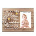 VILIGHT Gifts for Godmother from Godchild - Rustic Godmother Picture Frame from Godkids - 4x6 Inches Photo