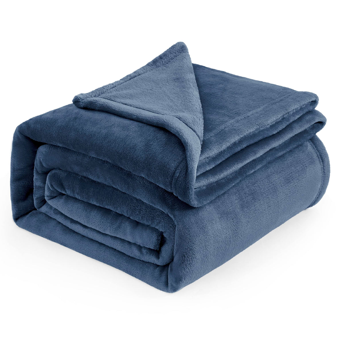 Bedsure Fleece Blanket California King Mineral Blue - Lightweight Plush Fuzzy Cozy Soft Bed Blanket, 102X96 Inches