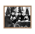 Poster Master Classic Photograph Poster - Vintage Halloween Print - Gift for Artist, Friend - Witches Tea Party, Old Women Smili
