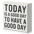 Positive Desk Decor Inspirational Gifts Today Is a Good Day to Have a Good Day Wood Sign Motivational Office Desk Decor Farmhous