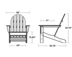 Polywood Ad4030Ma Classic Outdoor Adirondack Chair, Mahogany