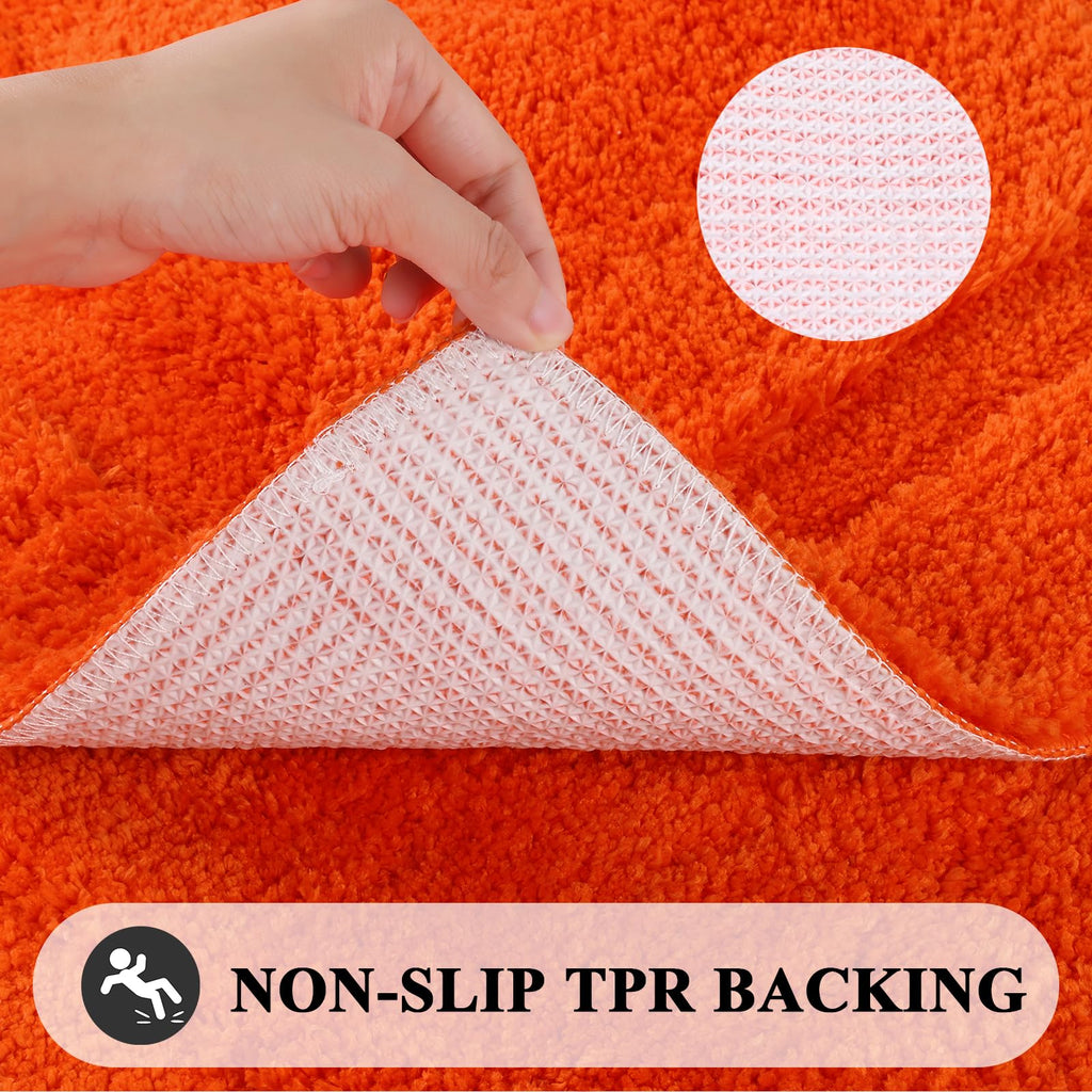 Shacos Microfiber Bath Rug 20''X32'' Bathroom Rugs Bath Mat Bathtub Rug Bathroom Floor Mat Non Slip Soft Washable (20''X32'', Or