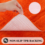 Shacos Microfiber Bath Rug 20''X32'' Bathroom Rugs Bath Mat Bathtub Rug Bathroom Floor Mat Non Slip Soft Washable (20''X32'', Or