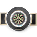 peleya Dart Board Cabinet Set with LED Light; Bristle Dartboard, Built in LED Light, Darts and Chalkboards