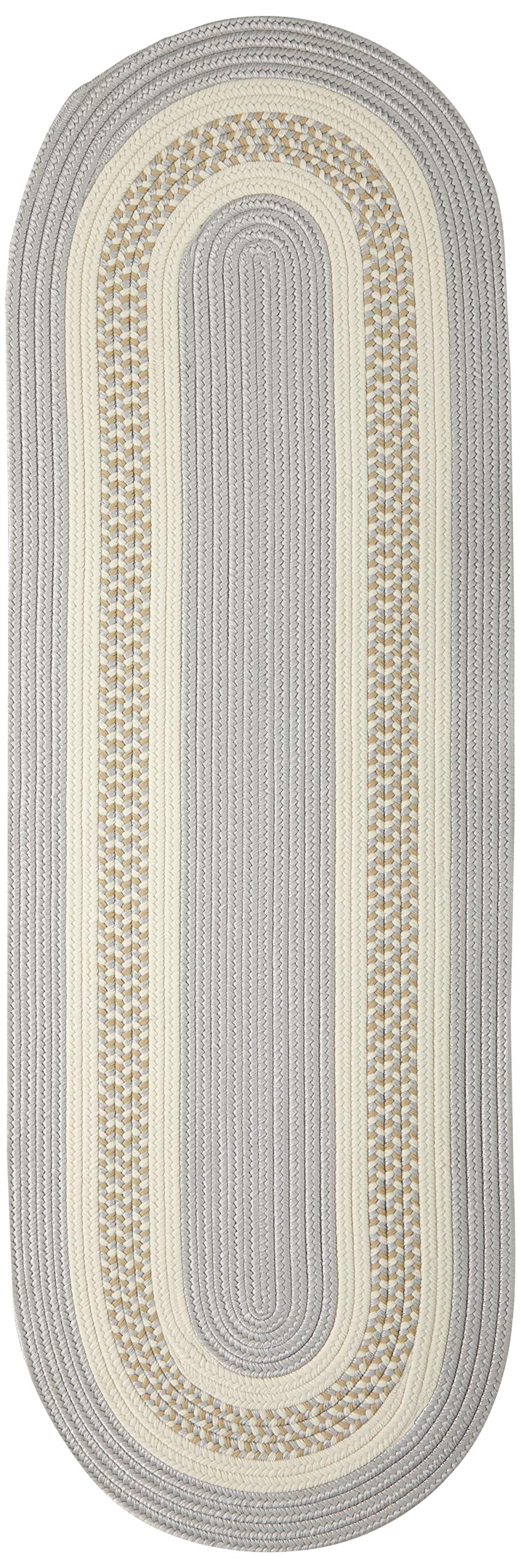 Crescent Area Rug, 2X12, Silver