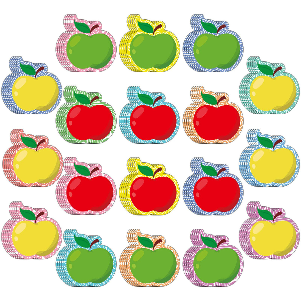 Zonon 90 Pcs Apple Cutouts Classroom Bulletin Board Decoration For Office Classroom Party Bulletin Board Wall Chalkboard Home De