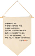 Remember Kid-Sign Above Crib-Flag Wall Decor Gifts for Baby Boys Girls Kids-Canvas Hanging Pennant Banner Wall Decor Gifts for N