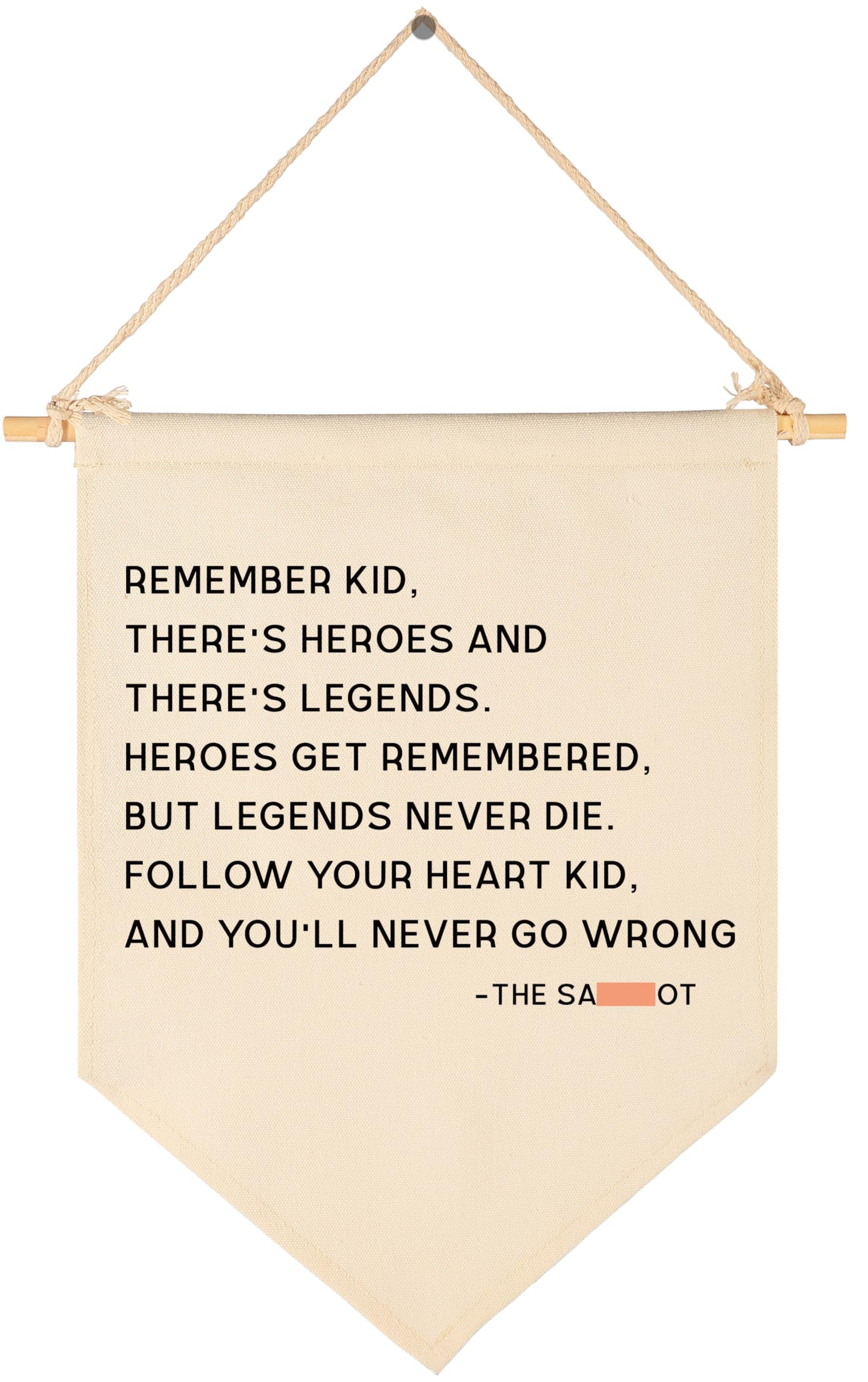 Remember Kid-Sign Above Crib-Flag Wall Decor Gifts for Baby Boys Girls Kids-Canvas Hanging Pennant Banner Wall Decor Gifts for N