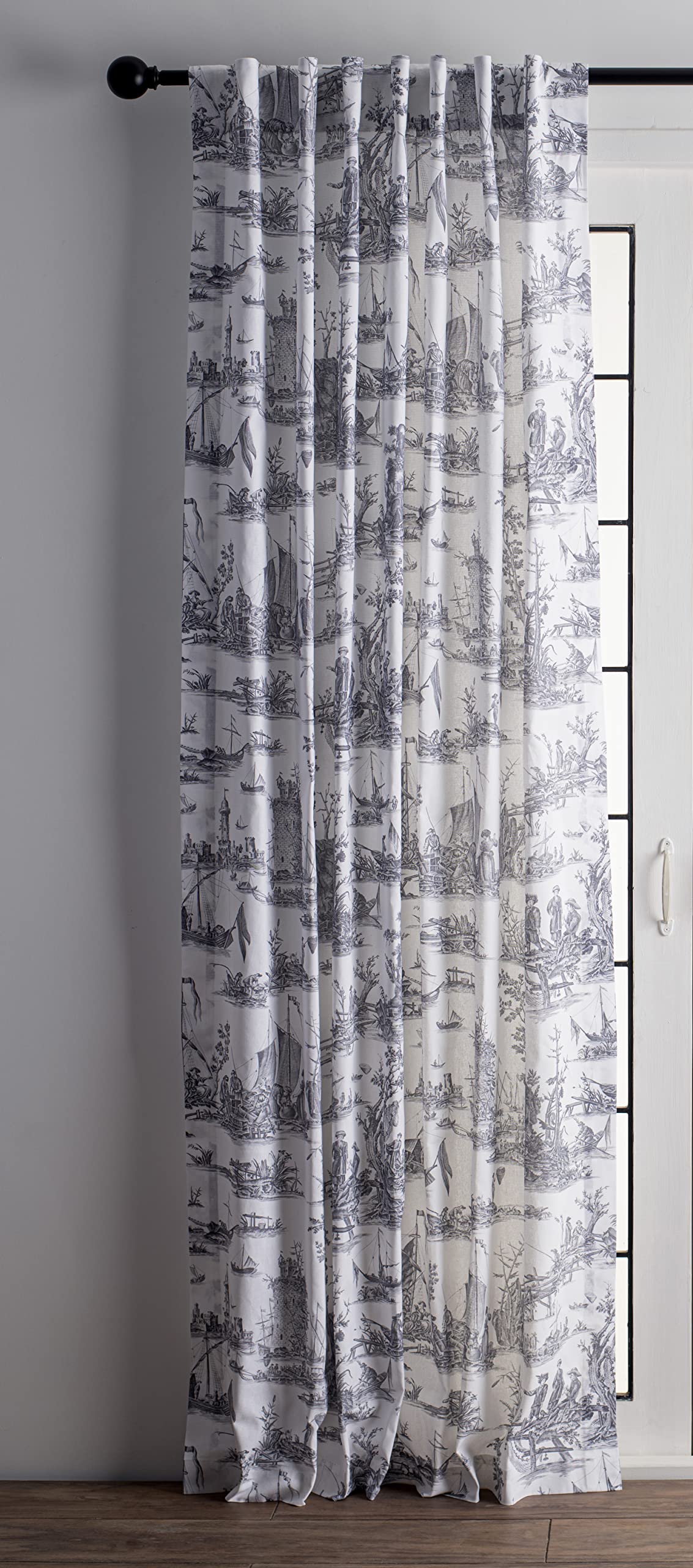 Maison D' Hermine 100% Cotton Curtain - 50'X108' Sage Decorative Curtain - Aesthetic Curtains For Farmhouse, Kitchen & Bedroom