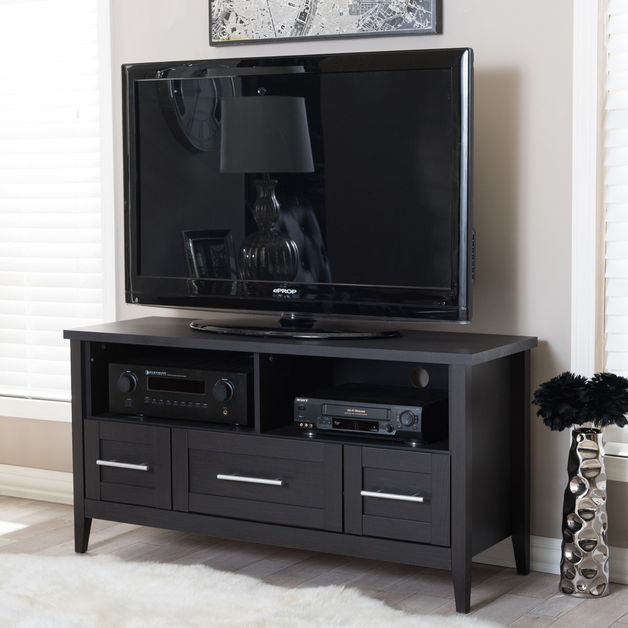 Baxton Studio TV Stand 3-Drawers - Thumbnail 4