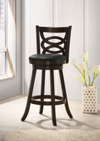 Coaster Home Furnishings Calecita Wood Swivel Bar Stool Cappuccino (Set of 2)