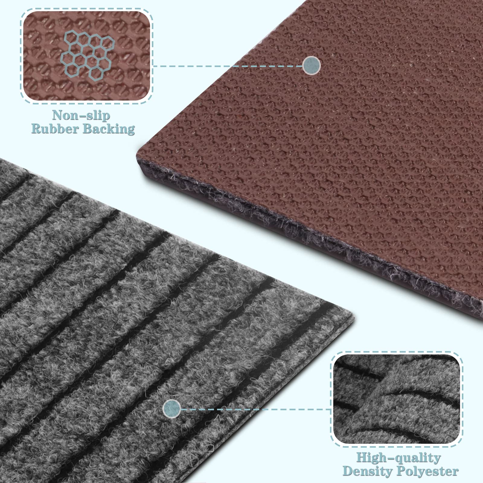 Runner Rug 3Ft X 17Ft, Ayoha 2'-82' Utility Carpet Runner For Entryway Hallway Aisles Balcony Garages, Area Rugs With Non-Slip R