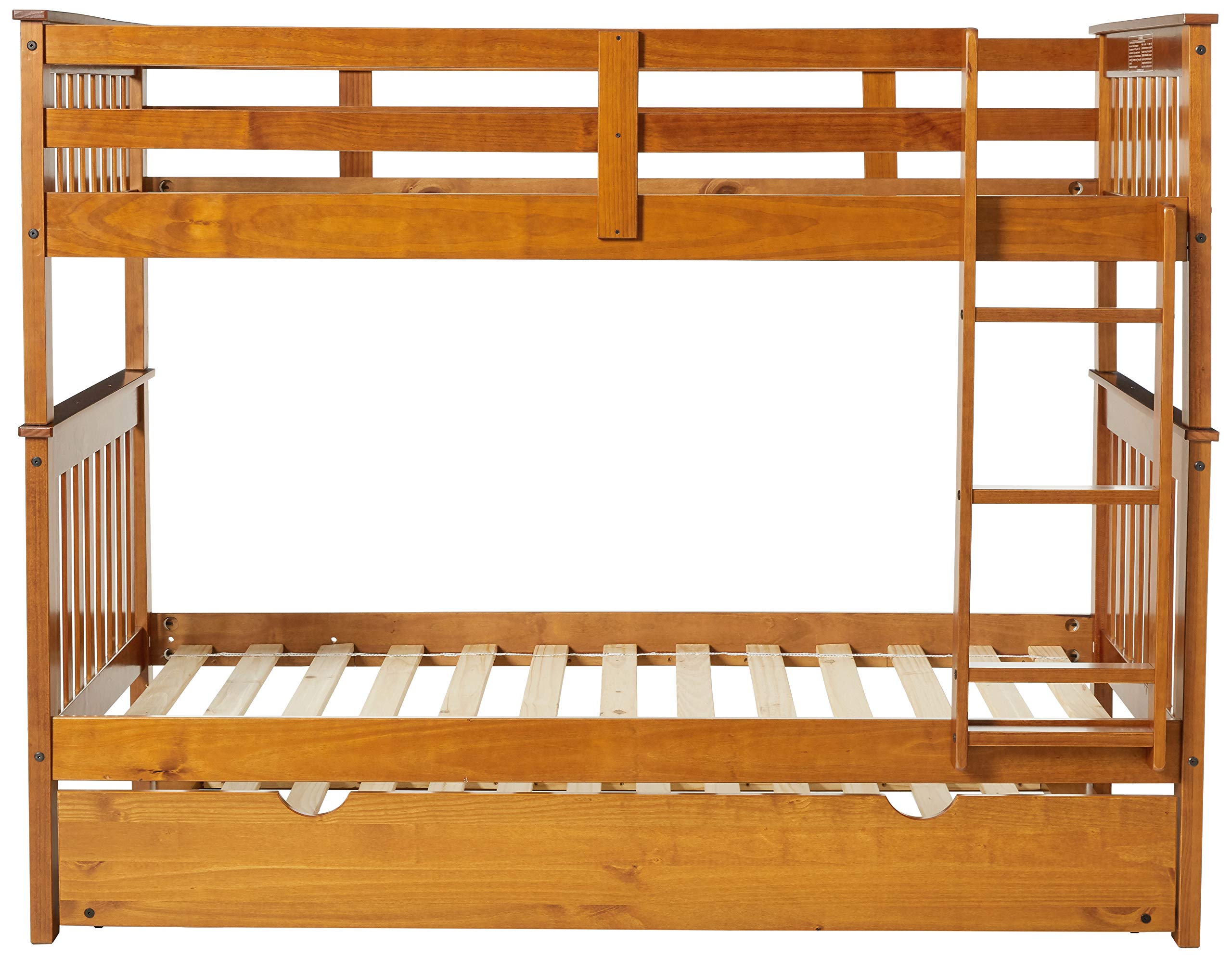 Donco Twin/Twin Mission Bunk Bed With Twin Trundle