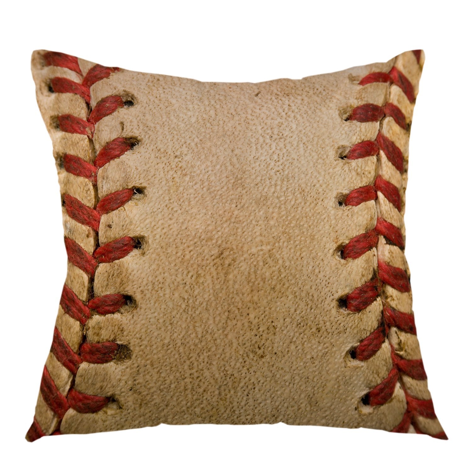 Ofloral Home Decorative Retro Throw Pillow Covers,Baseball Worn Ball Pillow Case Square Cushion Cover For Sofa Bed Chair Couch C