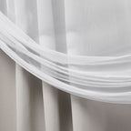 Exclusive Home Catarina Layered Room Darkening Blackout And Sheer Grommet Top Valance, 52''X18'', Cloud Grey