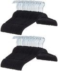 Amazon Basics Slim, Velvet, Non-Slip Shirt Clothes Hangers, Pack of 100, Black