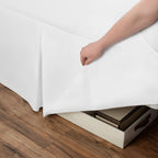 Space Maker Extra-Long 21'' Drop Length Bed Skirt, Twin Xl, White