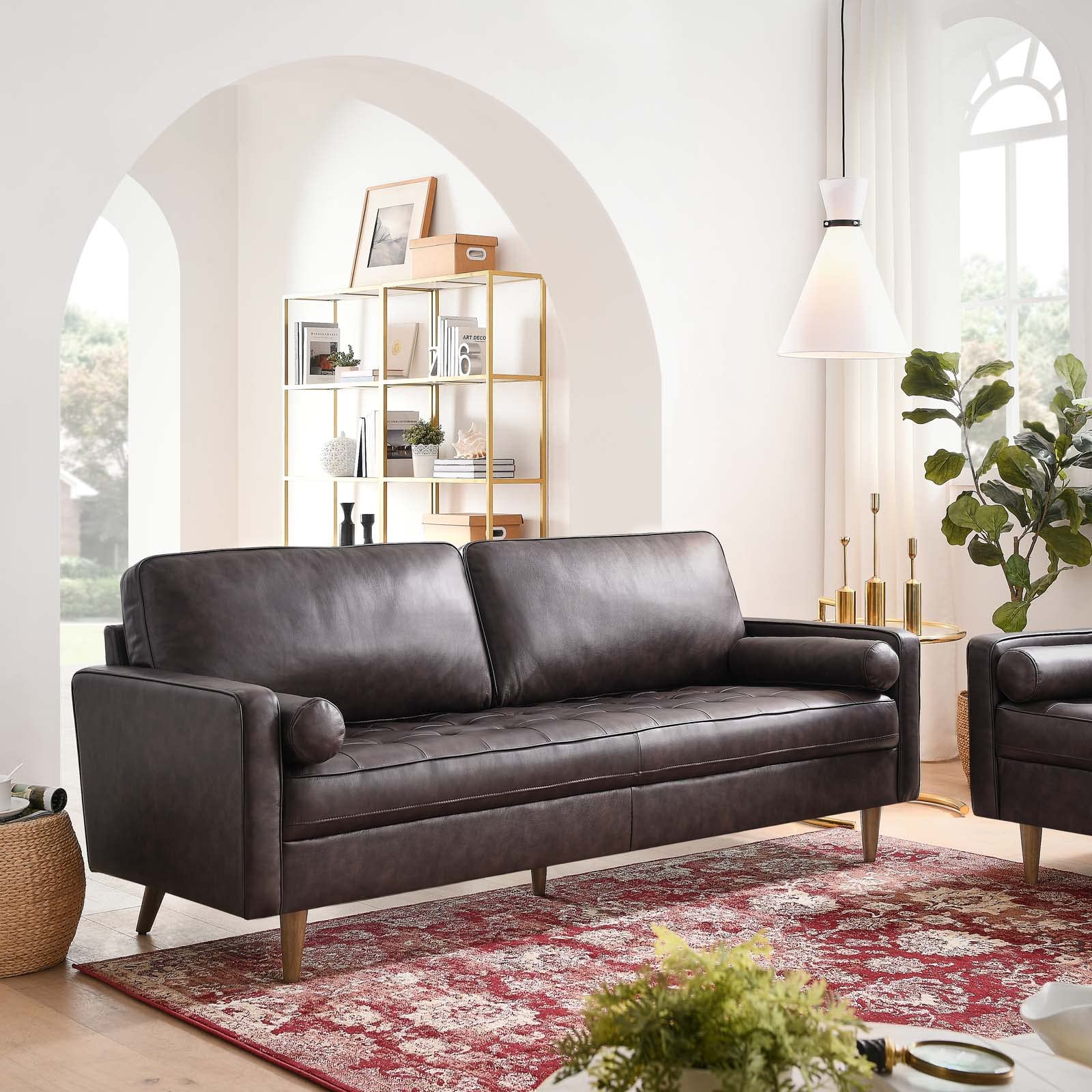 Modway Valour, 81 Sofa, Brown
