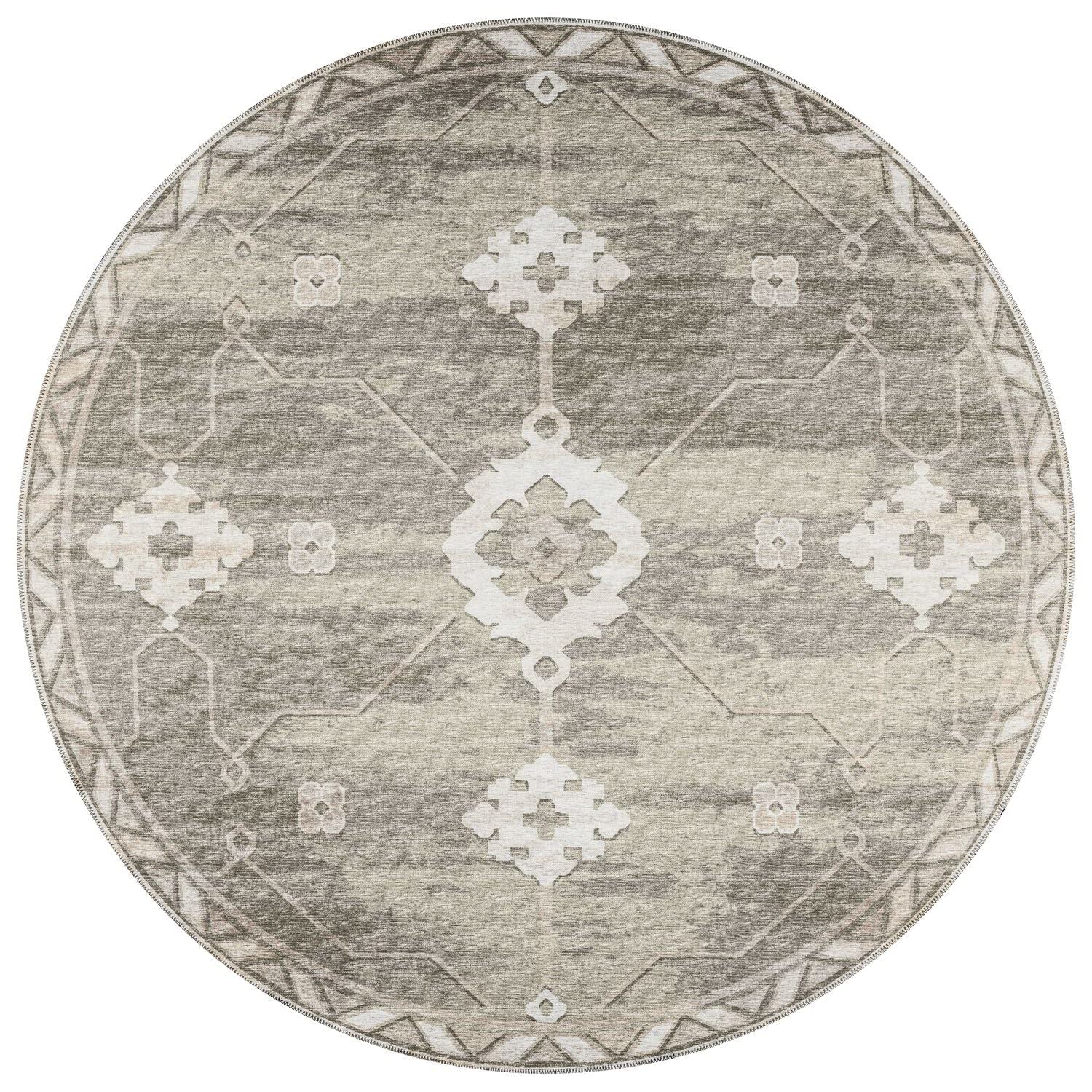Sedona Sn16 Beige Transitional Rug Round 10' X 10'