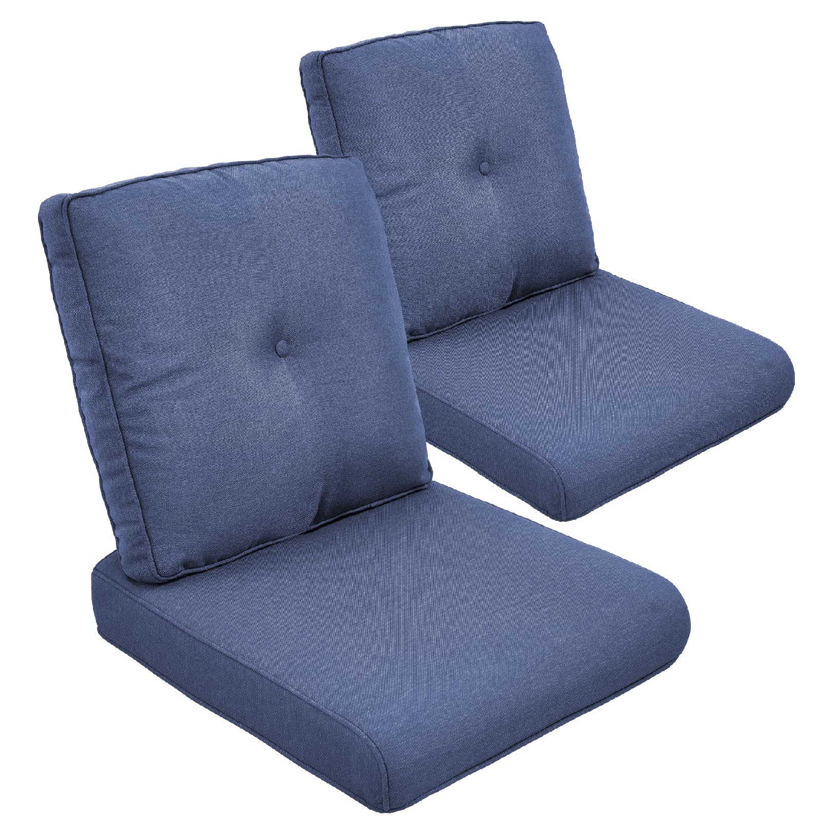 Moosprr Outdoor Chair Cushion Set Of 2, Waterproof Outdoor Seat Cushions 25X22, Patio Chair Cushions For Outdoor Furniture, Couc