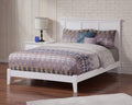 Afi Madison Full Size Bed With Charging Station In White