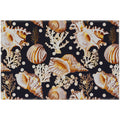 Seabreeze Sz6 Black Coastal Rug Rectangle 5' X 7 ' 6"